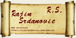 Rajin Srdanović vizit kartica